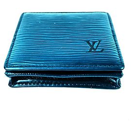 Louis Vuitton Monedero Epi Blue
