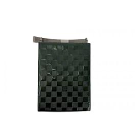 Louis Vuitton Borsa quadrata in patent con motivo Damier