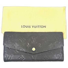 Louis Vuitton Carteira Longa Monograma Sara Marrom Escuro