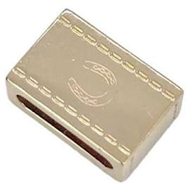 Cravatta a tracolla quadrata dorata con logo - Hermès