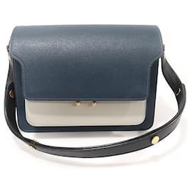 Marni Borsa a spalla media in Saffiano multicolore placcata in oro