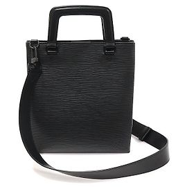 Louis Vuitton Borsa Tote Fold Sac Plat in pelle Epi nera