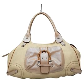 Salvatore Ferragamo Borsa a spalla con logo Gancini in legno