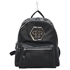 Schwarzer Leder-Rucksack - Philipp Plein