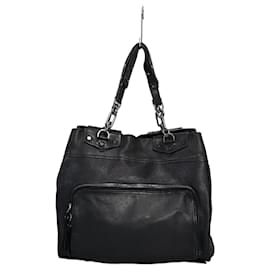 Borsa a spalla in pelle nera - Lanvin
