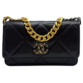 Borsa a tracolla Turnlock WOC nera - Chanel