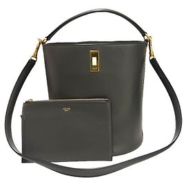 Céline Borsa a secchiello in pelle di vitello liscia