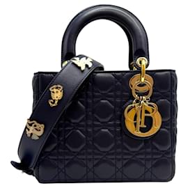 Borsa tote piccola Lady My ABC blu navy - Dior