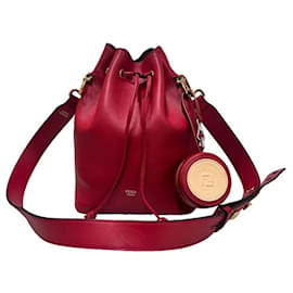 Fendi Borsa a secchiello in pelle Montrezo