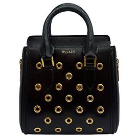 Borsa a Spalla Heroine Mini Alexander McQueen Nera