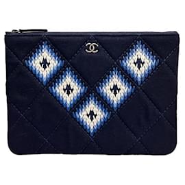 Clutch in feltro da donna Okase - Blu navy - Chanel