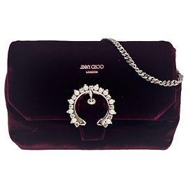 Jimmy Choo Mini borsa a tracolla in velluto Soft Madeleines
