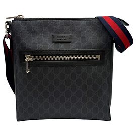 Gucci Borsa a tracolla media GG Supreme Web Stripe