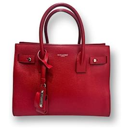 Saint Laurent Borsa a spalla Sadjour baby rossa