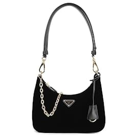 Prada Mini borsa a spalla in velluto Napa