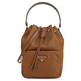 Borsa a secchiello Duet in Re-Nylon - Prada