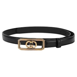 Dünner Gürtel mit ineinandergreifender Schnalle - Gucci