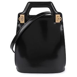 Salvatore Ferragamo Borsa Tote Wanda da Donna Gancini NERO