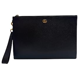Clutch in pelle GG Marmont per donne - Gucci