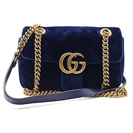 Gucci Mini borsa a spalla in velluto trapuntato