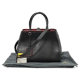 Fendi Borsa Tour Jure Media in Pelle Nera