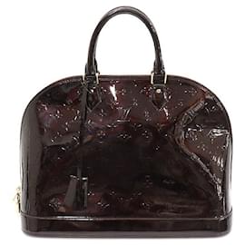 Louis Vuitton Tote Bag Alma MM aus Monogram Vernis Amarante