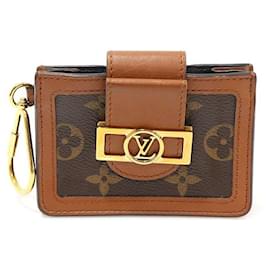 Louis Vuitton Billetera multi-tarjeta de lona reversa Monogram Dolphin
