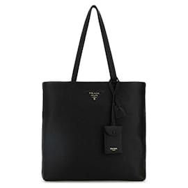 Borsa Tote Grande in Pelle Rieditata - Prada