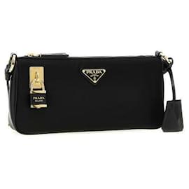 Prada Piccola borsa a spalla in nylon e pelle