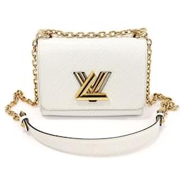 Borsa a Spalla Twist PM in Pelle Epi Bianca con Catena in Tonalità Dorata - Louis Vuitton
