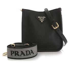 Mini borsa a spalla in morbido cuoio vitello - Prada