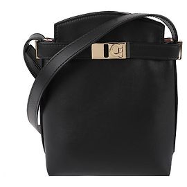 Salvatore Ferragamo Zweifarbige Mini-Crossbody-Tasche Hug