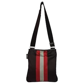 Borsa a tracolla in nylon con tre strisce - Bally