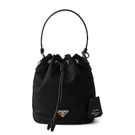 Borsa Mini in Nylon Riedizione Nera - Prada
