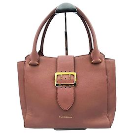 Burberry Bolso de dos vías en cuero texturizado con hebilla