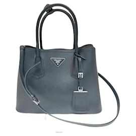Prada Doppel-Saffiano-Triangle-Logo-Tote-Schultertasche
