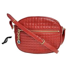 Céline Borsa a tracolla in pelle di vitello trapuntata Charm