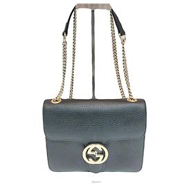 Gucci Borsa a spalla con catena intrecciata