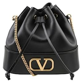 Borsa a secchiello Vring Chain Nera HPF - Valentino