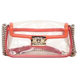 Chanel Borsa a spalla in PVC con catena in PVC