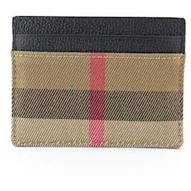 Portacarte Sandon in pelle nera - Burberry