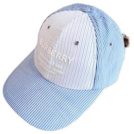 Baseballkappe Streifenmuster Blau - Burberry