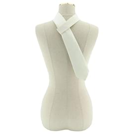 Cravate en soie blanche Manston - Burberry