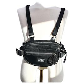 Burberry Cannon Bauchtasche aus Nylon, Sport-Rucksack schwarz