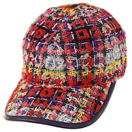 Baseballmütze aus rotem Tweedwoll, Luxus-Hut, Geschenk - Gucci