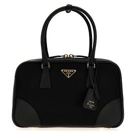 Prada Medium Lina Nylon Saffiano Tote