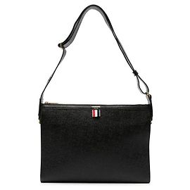 Thom Browne Porte-documents en cuir grainé à motif diagonal