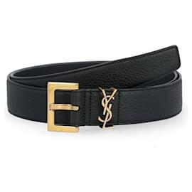 Gürtel mit quadratischer Monogrammschnalle - Saint Laurent