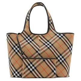Burberry Borsa tote a quadri media