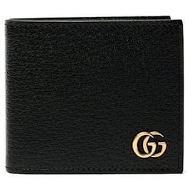 Gucci GG Marmont Geldbörse Schwarz Goldene Hardware